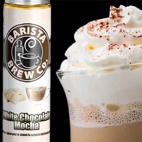 White Chocolate Mocha Barista Brew Co. eliquid with coffee