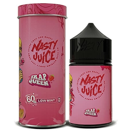 Trap Queen 60ml Strawberry and Low Mint E-liquid Bottle by Nasty Juice