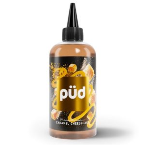PUD Caramel Cheesecake 200ml vape juice bottle