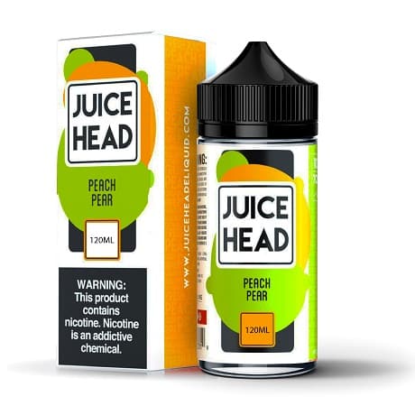 Juice Head Peach Pear 120ml Vape Juice Bottle