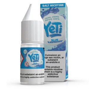 Yeti Blue Raspberry nicotine salt e-liquid with ice and fruits