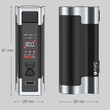 Zelos 3 mod dimensions