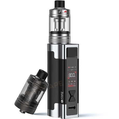 Black Vape Zelos 3 and black Nautilus 3 tank