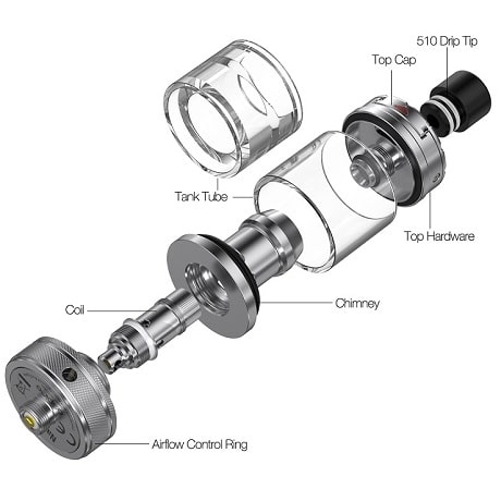 Aspire Nautilus 3 Vape Tank Parts Details