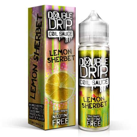 Double Drip Lemon Sherbet 60ml Vape Juice Bottle