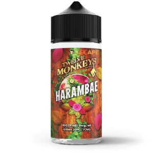 12 Monkeys Harambae 120ml vape juice bottle