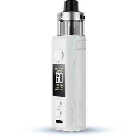 VooPoo Drag S2 Vape Kit in Pearl White