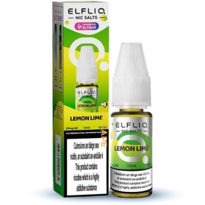 Elfliq Lemon Lime 10ml E-liquid nic salt bottle