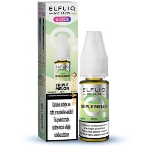 Elfliq Triple Melon 10ml E-liquid nic salt bottle