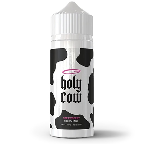 Holy Cow Strawberry Milkshake 120ml Vape Juice Bottle