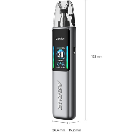 VooPoo Argus G2 Vape Kit in Size Dimensions Colour