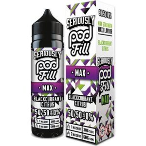 Seriously Podfill Blackcurrant Citrus 60ml Vape Juice Bottle