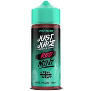 Just Juice Red Mint 120ml Vape Juice Bottle
