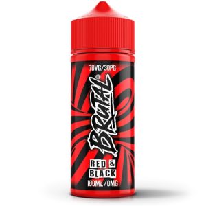 Brutal Red Black 120ml Vape Juice bottle by Just Juice