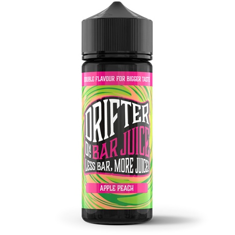 Drifter Apple Peach 120ml vape juice bottle