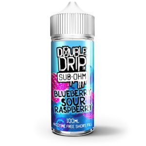 Double Drip Blueberry Sour Raspberry 120ml Vape Juice Bottle