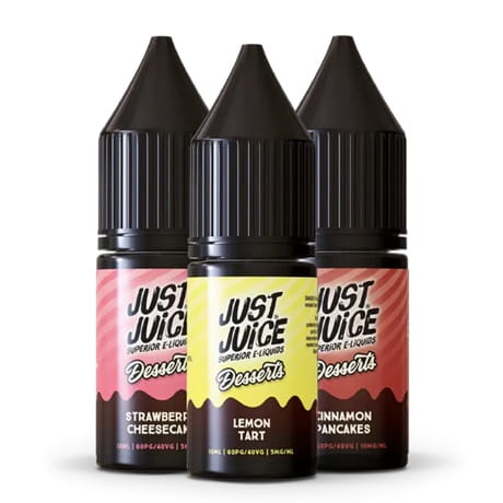 Just Juice Dessert Flavoured E-liquids in 10ml cover