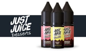 Just Juice Dessert Flavoured E-liquids Banner
