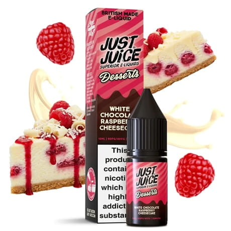 Just Juice Desserts White Chocolate Raspberry Cheesecake 10ml Eliquid